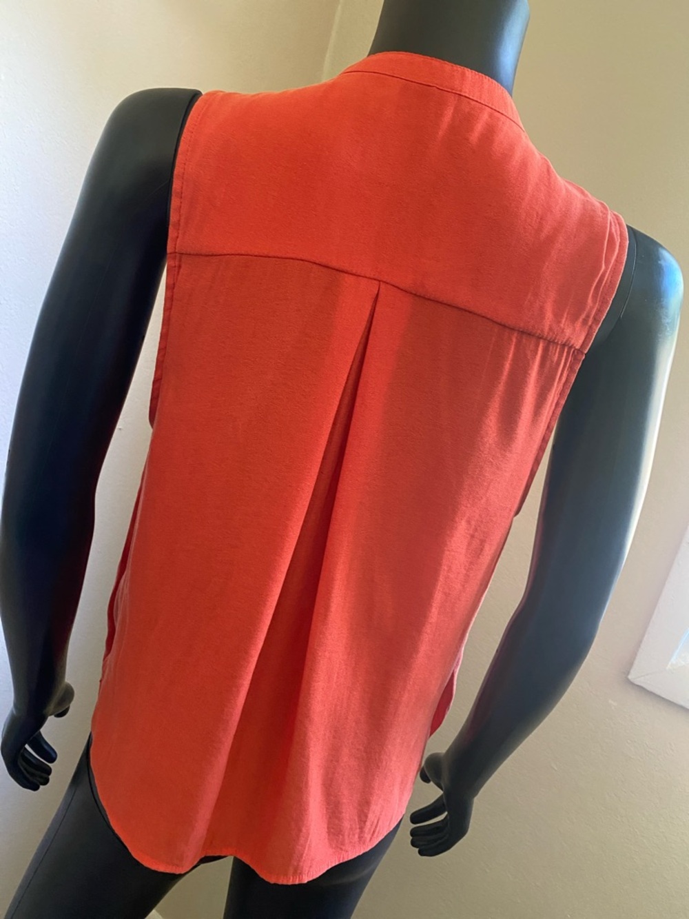 FREE PEOPLE Sleeveless Drape Front Top in Orange - Picture 6 of 10